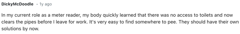 Reddit comment